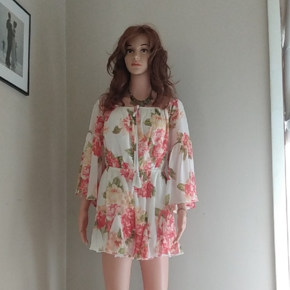 Flying Tomato Floral Jumpsuit - Pink and Green